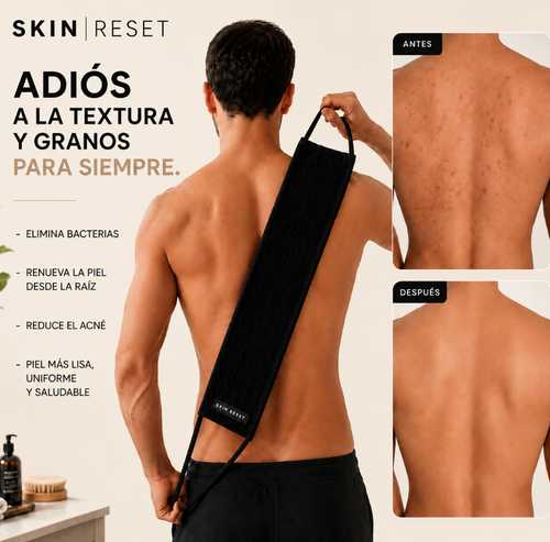 TOALLA EXFOLIANTE - ELIMINA GRANOS Y TEXTURA